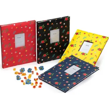 Fotoalbum Fotoalbum na růžky 22x27/60s FLORAL červené kph