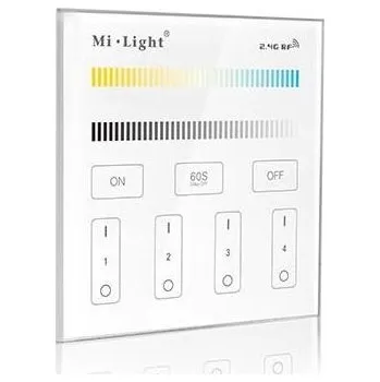 Příslušenství pro LED osvětlení Vipelectro Nástěnný RF ovladač Mi-Light B2 pro CCT LED pásky, přisazený, 4 zóny