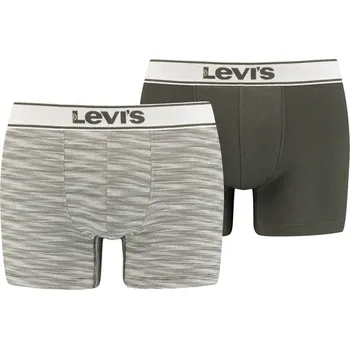 Boxerky Levi´s®DUO PACK BOXERKY IRREGULAR STRIPE GREEN