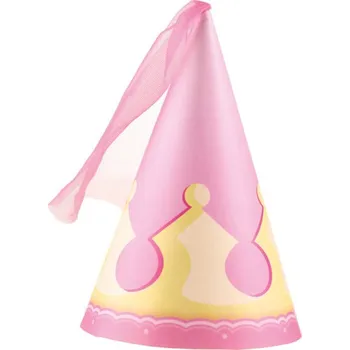 Party dekorace Amscan Party čepička Princezna - 4ks