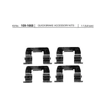 Brzdová destička Sada příslušenství brzdových destiček QUICK BRAKE