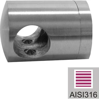 Zábradlí Nerezový držák prutů AISI316, 40x40x2/d10mm