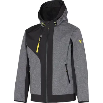 Pánská softshellová bunda Industrial Starter Softshellová bunda Rush Barva: Šedá, Velikost: XL 04526B-XL