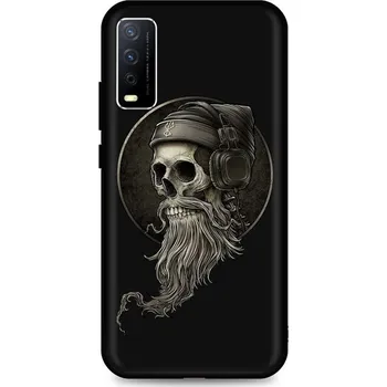 Pouzdro na mobilní telefon Kryt Vivo Y20s silikon Music Skeleton (obal neboli pouzdro na Vivo Y20s)