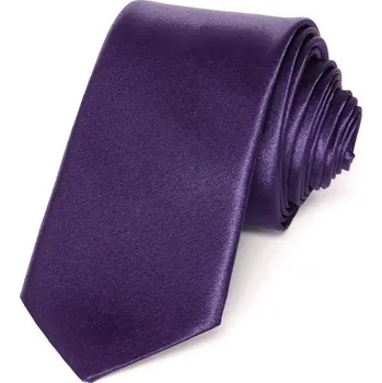 Kravata HEDVA ČESKÝ BROKÁT Kravata PESh 7 cm satén fialová Barevná varianta: fialová 35