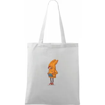 Liška v mikině - Taška bavlněná - 42 x 38 cm ( Bílá )