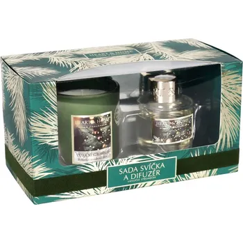 Aroma difuzér Albi Heart And Home Sada vánoční svíčky a difuzéru