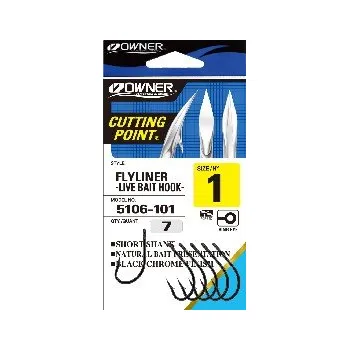Rybářský háček Háček OWNER 5106 8 (Kovaný háček s bajonetovým ostřím a očkem.)