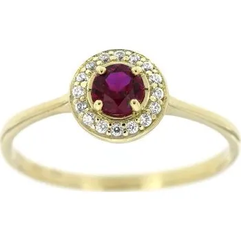 Prsten Zlatnictví U Kostela Dámský prsten s červeným kamenem 89 čž 56 2856-20116155