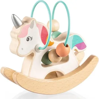 Zopa Dřevěný aktivity jednorožec Mint