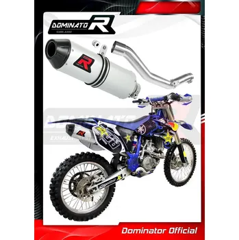 Výfuk pro motocykl Laděný výfuk DOMINATOR YAMAHA YZ 450F 03-05 OVÁLNÁ KONCOVKA MX