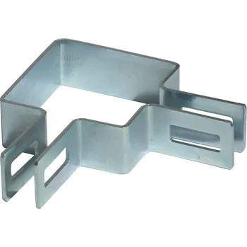 Příslušenství pro plot Příchytka panelu na sloupek 80x80 mm, rohová, Zn