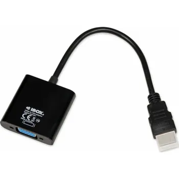 Redukce iBox IAHV01 adaptér k video kabelům HDMI Typ A (standardní) VGA (D-Sub) Černá
