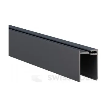 Lemovací U profil 2-dílný SOLID BRICK a SOLID STONE - SU252, S02 tm.šedý /3 m