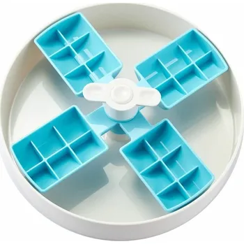 Miska pro psa PetDreamHouse zpomalovací miska Spin Windmill – modrá