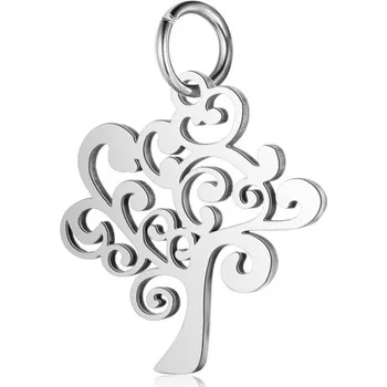 Přívěsek Šperky4U Malý ocelový přívěsek strom života - OPP1671