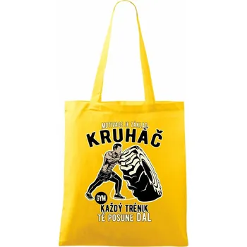 Kruháč motivace - Taška bavlněná - 42 x 38 cm ( Žlutá )