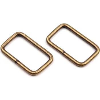 Kovový průvlek šíře 25 mm barva: staromosaz