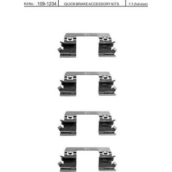 Brzdová destička Sada příslušenství brzdových destiček QUICK BRAKE