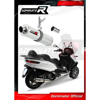 Výfuk pro motocykl Laděný výfuk DOMINATOR PIAGGIO MP3 / LT 500 08-20 KULATÁ KONCOVKA STANDART
