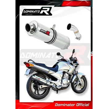 Výfuk pro motocykl Laděný výfuk DOMINATOR YAMAHA YBR250 KULATÁ KONCOVKA STANDART