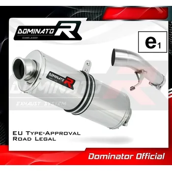 Výfuk pro motocykl Homologovaný Laděný výfuk DOMINATOR SUZUKI GSF 650 N / S BANDIT WVCJ 2007-2008 OVÁLNÁ KONCOVKA HOMOLOGACE