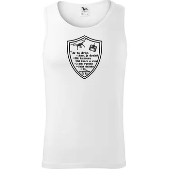 Dron otázky - Tílko pánské Core - L ( Bílá )