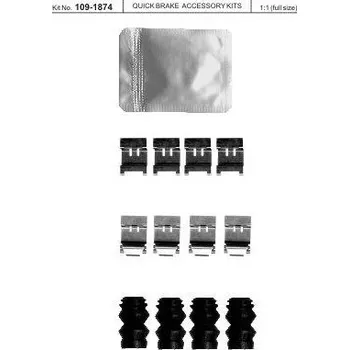 Brzdová destička Sada příslušenství brzdových destiček QUICK BRAKE