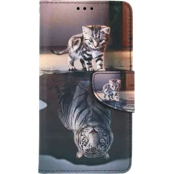 Pouzdro na mobilní telefon Pouzdro iPhone 13 mini knížkové Tygr (kryt neboli obal na iPhone 13 mini)