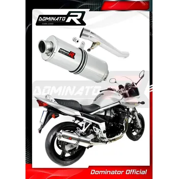 Výfuk pro motocykl Laděný výfuk DOMINATOR SUZUKI GSF BANDIT 650 05-06 OVÁLNÁ KONCOVKA