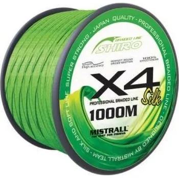 Pletená Šnůra Mistrall Shiro Braided Line X4 1000m 0,15mm/13,80kg