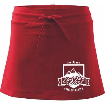Dámské oblečení King of Winter - Sportovní sukně - two in one - S ( Červená )