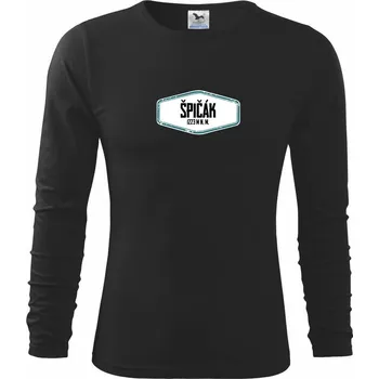 Chlapecké tričko Hora Špičák - Triko dětské Long Sleeve - 104-110cm / 3-4 roky ( Černá )