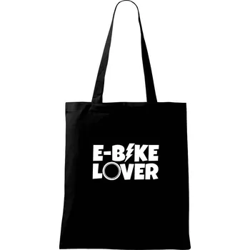 Nákupní taška E-bike lover - Taška bavlněná - 42 x 38 cm ( Černá )