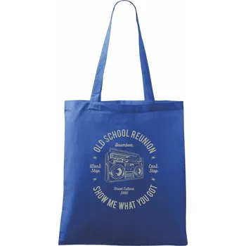 Boombox - Taška bavlněná - 42 x 38 cm ( Královská modrá )