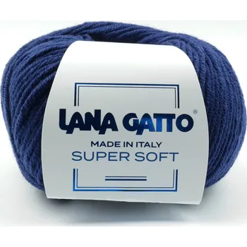 Příze Lana Gatto pletací příze vlna merino SUPER SOFT námořnická modrá