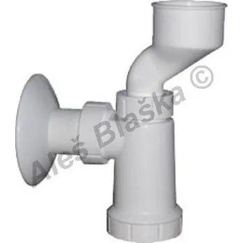 Sifon PlastBrno - ČR | ES00340 E sifon pisoárový - odpad k pisoáru - DN40 ES00340