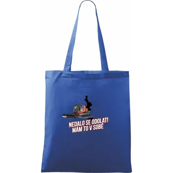 Nákupní taška Nedalo se odolat, mám to v sobě rolbař - Taška bavlněná - 42 x 38 cm ( Královská modrá )