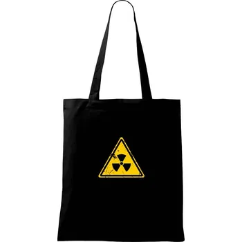 Nákupní taška Radioaktivní značka - Taška bavlněná - 42 x 38 cm ( Černá )