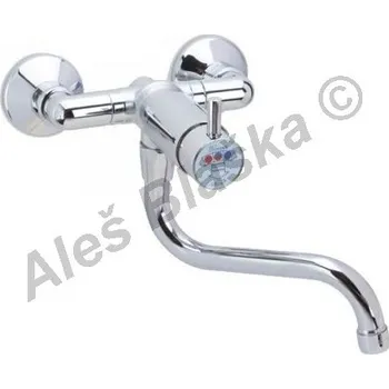 Ventil RIVER SPA - Itálie | RIVER MINIMAGIC R 00705/2 Nástěnný tlačítkový časový směšovací ventil se spořičem průtoku R00705/2