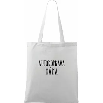 Autodoprava máma - Taška bavlněná - 42 x 38 cm ( Bílá )