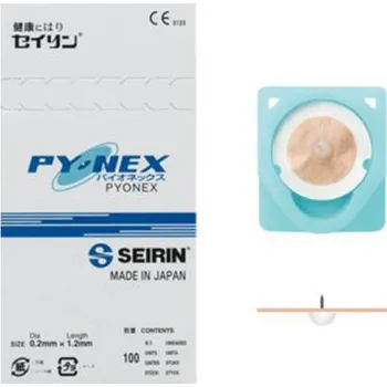 Zdravotnický materiál Jehly akupunkturní Pyonex - Japonsko 0,2x1,2 mm Seirin