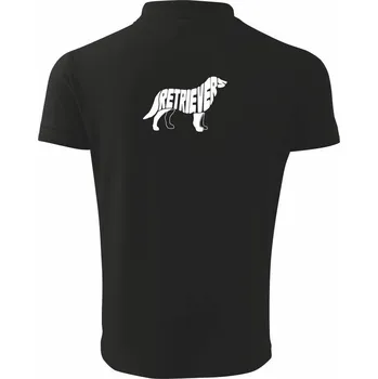 Pánská košile Retrívr - Polokošile pánská Pique Polo 203 - 4XL ( Černá )