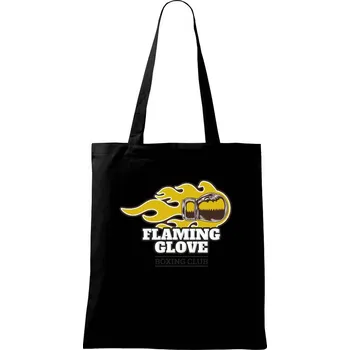 Nákupní taška Box flaming glow - Taška bavlněná - 42 x 38 cm ( Černá )