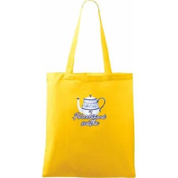 Porcelánová svatba 20 - Taška bavlněná - 42 x 38 cm ( Žlutá )