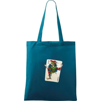Karta Joker - Taška bavlněná - 42 x 38 cm ( Petrolejová )