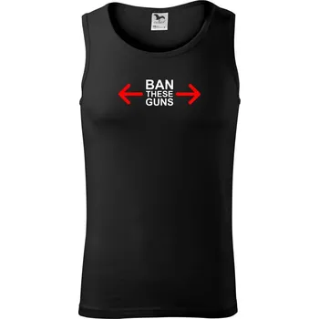 Pánské termoprádlo Ban these guns - Tílko pánské Core - XL ( Černá )