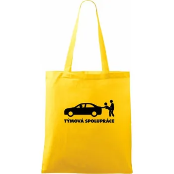 Týmová spolupráce (Hana-creative) - Taška bavlněná - 42 x 38 cm ( Žlutá )