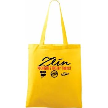 Zlín město s tradicí - Taška bavlněná - 42 x 38 cm ( Žlutá )