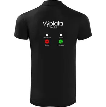 Pánská košile Výplata volá - Polokošile Victory sportovní (dresovina) - S ( Černá )